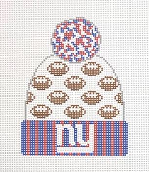 click here to view larger image of Football Beanie - New York Giants (hand painted canvases)
