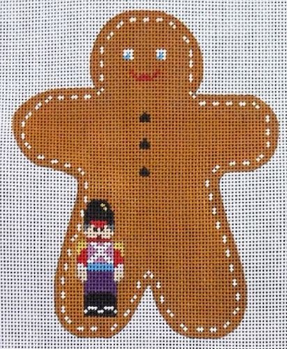 click here to view larger image of Gingerbread/Nutcracker (hand painted canvases)