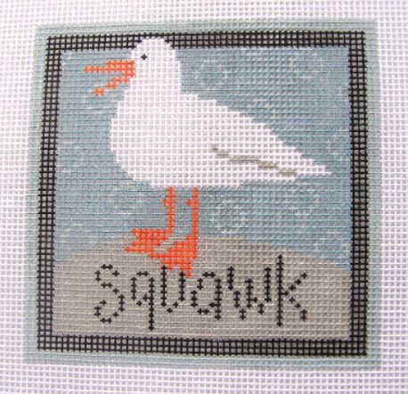 click here to view larger image of Squawk (hand painted canvases)
