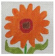 click here to view larger image of Simple Flower Coaster - Brown Eyed Susan (hand painted canvases)
