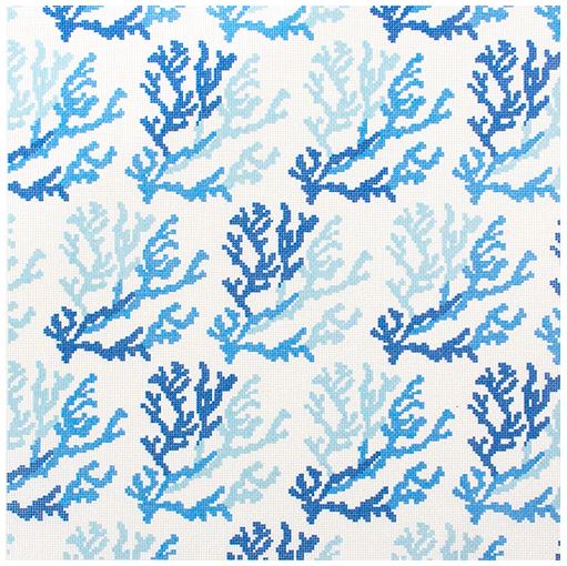click here to view larger image of Blue Coral (printed canvas)