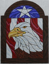 click here to view larger image of Americana Stained Glass (hand painted canvases)