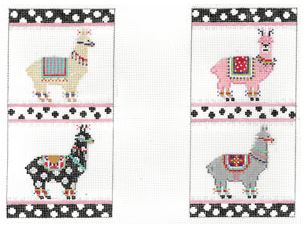 click here to view larger image of Glam-o-Llama Eyeglass Case (hand painted canvases)