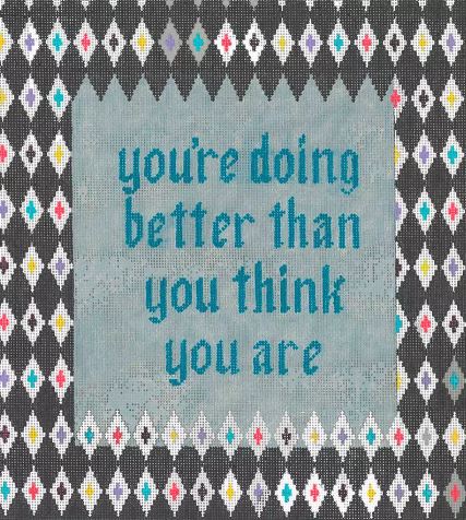 click here to view larger image of Doing Better (hand painted canvases)