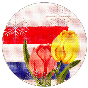 click here to view larger image of Netherlands Ornament (hand painted canvases)