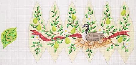 click here to view larger image of Twelve Days of Christmas Stuffed Pear - Day 6 Six Geese A Laying (hand painted canvases 2)