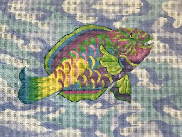 click here to view larger image of Parrot Fish (hand painted canvases)