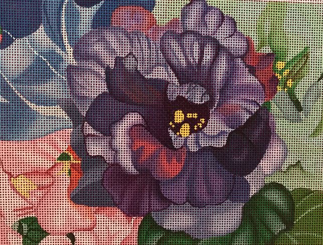 click here to view larger image of Purple Lisianthus (hand painted canvases)