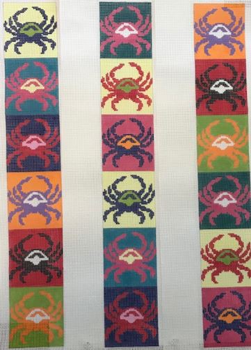 click here to view larger image of Luggage Straps - Pop Art Crab (hand painted canvases)