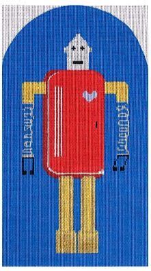 click here to view larger image of Red Stand-Up Robot (hand painted canvases)
