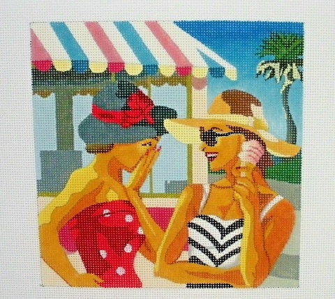 click here to view larger image of Ice Cream Girls (hand painted canvases)