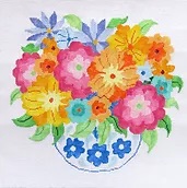 click here to view larger image of Summer Bouquet 1 (hand painted canvases)