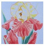 click here to view larger image of Fall Fiesta Iris (hand painted canvases)