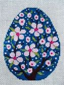 click here to view larger image of Cherry Blossom Egg (hand painted canvases)