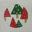 click here to view larger image of Christmas Trees Ornament (hand painted canvases)