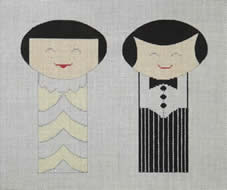 click here to view larger image of Wedding Couple (hand painted canvases)