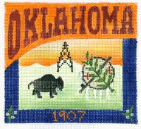 Postcard - Oklahoma hand painted canvases 