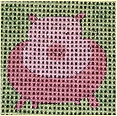 click here to view larger image of Baby Pig (hand painted canvases)