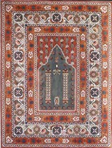 click here to view larger image of Prayer Rug/Large (hand painted canvases)