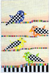 click here to view larger image of Spotted Birds (hand painted canvases)