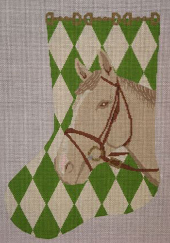 click here to view larger image of Argyle Horse (hand painted canvases)