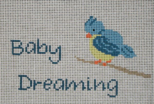 click here to view larger image of Baby Blue Bird - Baby Dreaming (hand painted canvases)