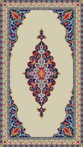 click here to view larger image of Oriental Pattern Rug - G-704 (hand painted canvases)