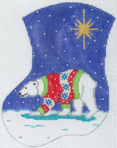 click here to view larger image of Polar Bear in Sweater (hand painted canvases)