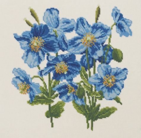 click here to view larger image of Himalayan Poppy (needlepoint kits)