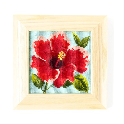 click here to view larger image of Hibiscus Mini Kit (needlepoint kits)