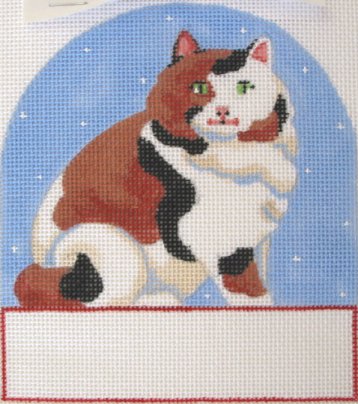 click here to view larger image of Calico Cat (hand painted canvases)