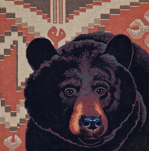 click here to view larger image of Black Bear (hand painted canvases)