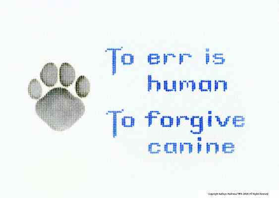 click here to view larger image of Forgive/Canine (hand painted canvases)