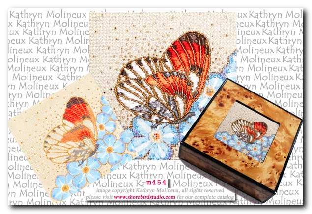 click here to view larger image of Box Top Satsuma Butterfly (hand painted canvases)