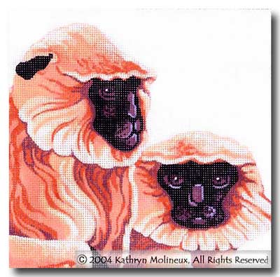 click here to view larger image of Squares - Langur Monkeys (hand painted canvases)