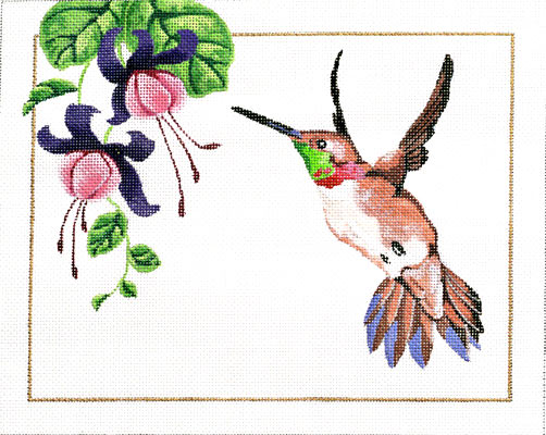 click here to view larger image of Rufous Hummingbird (hand painted canvases)