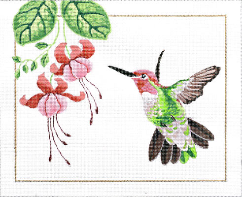 click here to view larger image of Annas Hummingbird (hand painted canvases)