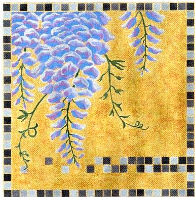 click here to view larger image of Wisteria (hand painted canvases)