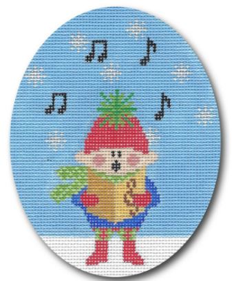 click here to view larger image of Boy Caroler (hand painted canvases)