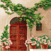click here to view larger image of Tuscany Series - Doorway (hand painted canvases)