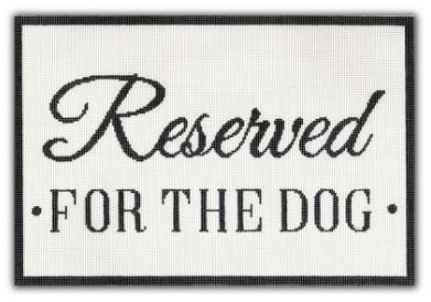click here to view larger image of Reserved for the Dog (hand painted canvases)