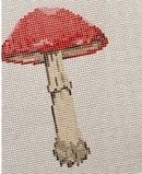 click here to view larger image of Mushroom Series - Red Cap (hand painted canvases)