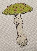 Mushroom Series - Olive hand painted canvases 