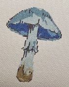 click here to view larger image of Mushroom Series - Navy (hand painted canvases)
