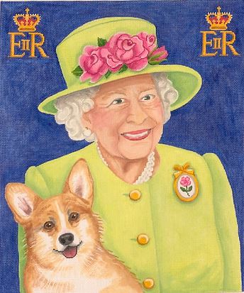 click here to view larger image of Queen Elizabeth II (hand painted canvases 2)