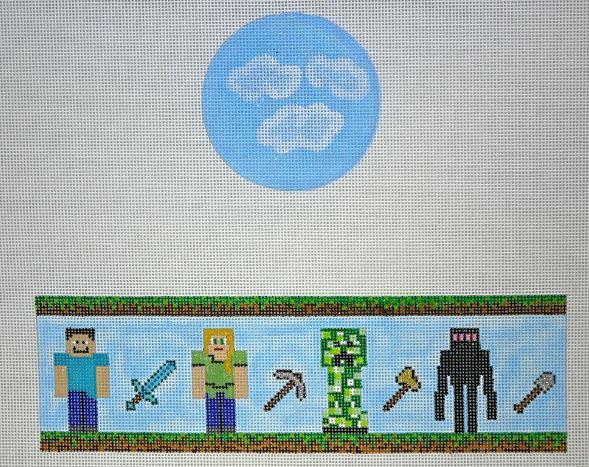 click here to view larger image of Minecraft (hand painted canvases)