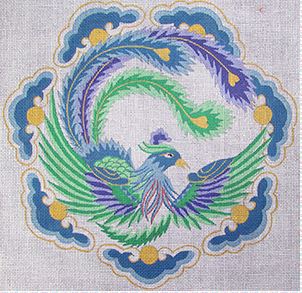 click here to view larger image of Oriental Phoenix (hand painted canvases)