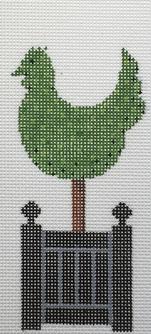 click here to view larger image of Topiary - Chicken (hand painted canvases)