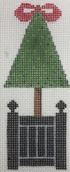 click here to view larger image of Topiary - Triangle Tree (hand painted canvases)