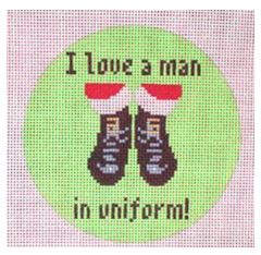 click here to view larger image of I Love a Man in Uniform (hand painted canvases)
